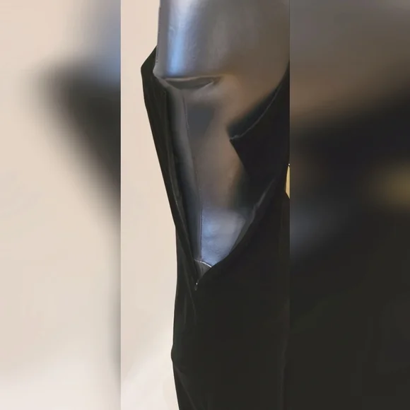 Laundry by Shelli Segal/ Compliance Alliance 1995 black velvet long dress Size S - Picture 8 of 8